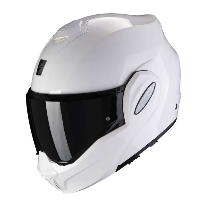 Casque moto modulable Scorpion EXO-TECH EVO BLANC