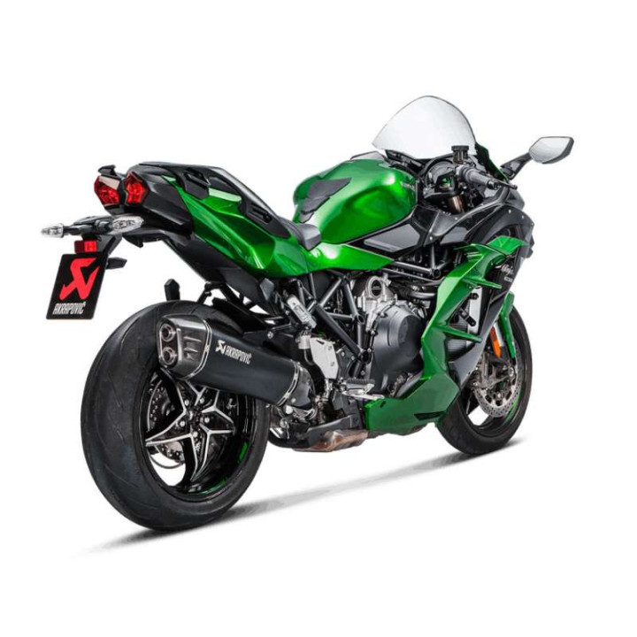 Akrapovic Carbon approved muffler Kawasaki H2 SX 18-.