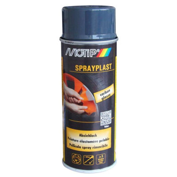 Peinture élastomère pelable MOTIP SPRAYPLAST CARBONE 400ml