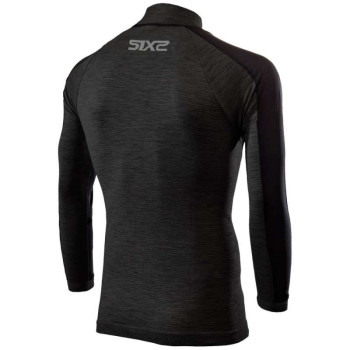 Maillot thermique moto SIXS TS4 MERINOS BLACK