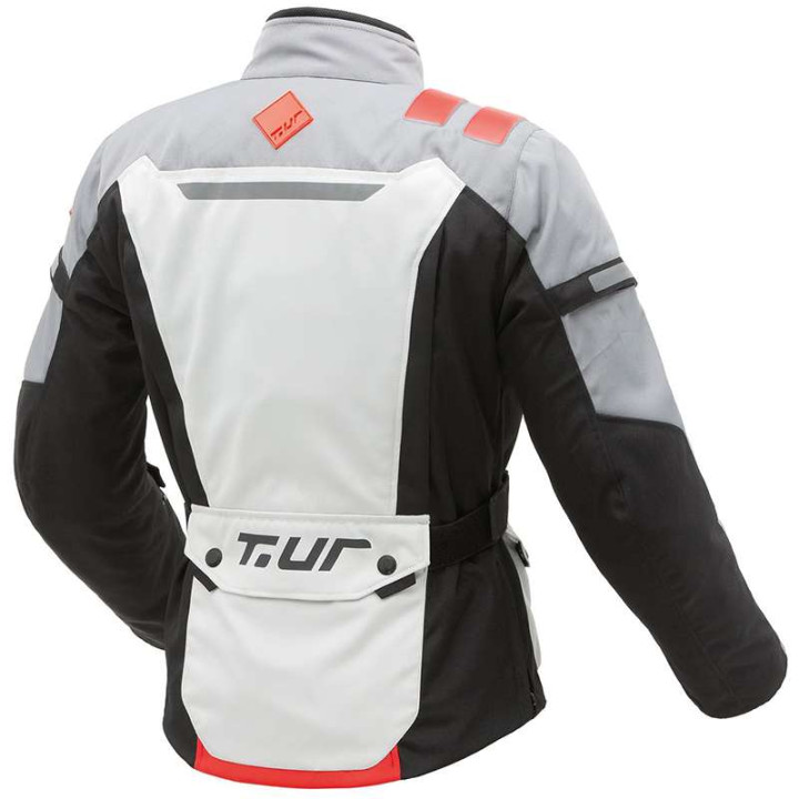 Veste moto Femme T.UR WAYPOINT HYDROSCUD Lady Gris