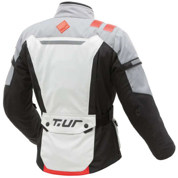 Veste moto Femme T.UR WAYPOINT HYDROSCUD Lady Gris