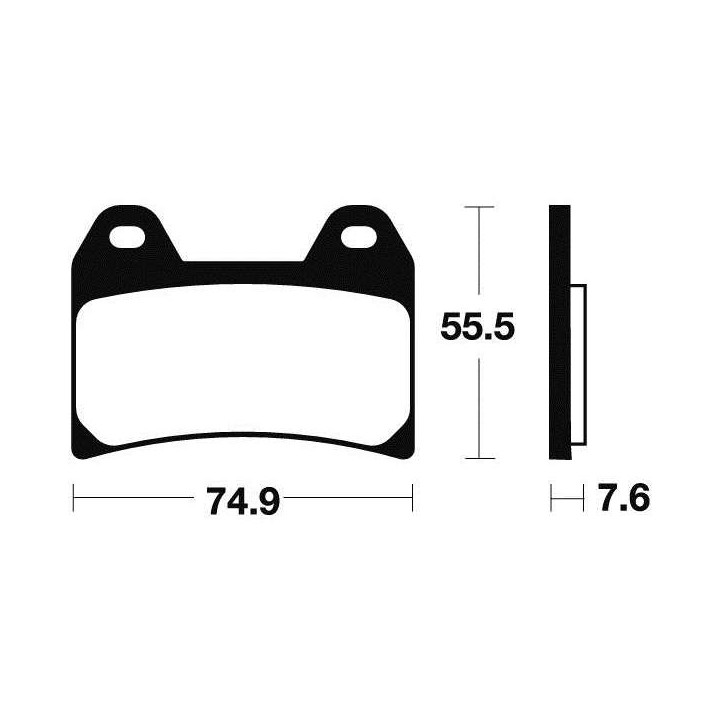 Plaquettes de frein métal fritté BENDIX MF227