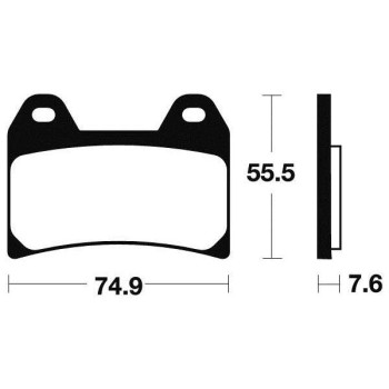 Plaquettes de frein métal fritté BENDIX MF227