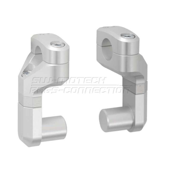 Rehausseur universel avec déport réglable pour guidon 22 mm SW-Motech VARIO BARBACK