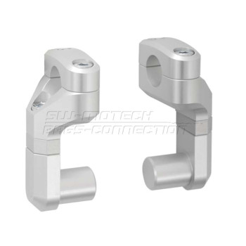 Rehausseur universel avec déport réglable pour guidon 22 mm SW-Motech VARIO BARBACK