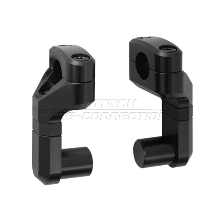 Rehausseur universel avec déport réglable pour guidon 22 mm SW-Motech VARIO BARBACK