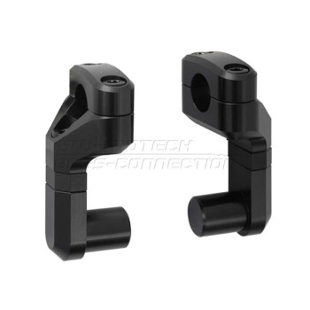 Rehausseur universel avec déport réglable pour guidon 22 mm SW-Motech VARIO BARBACK