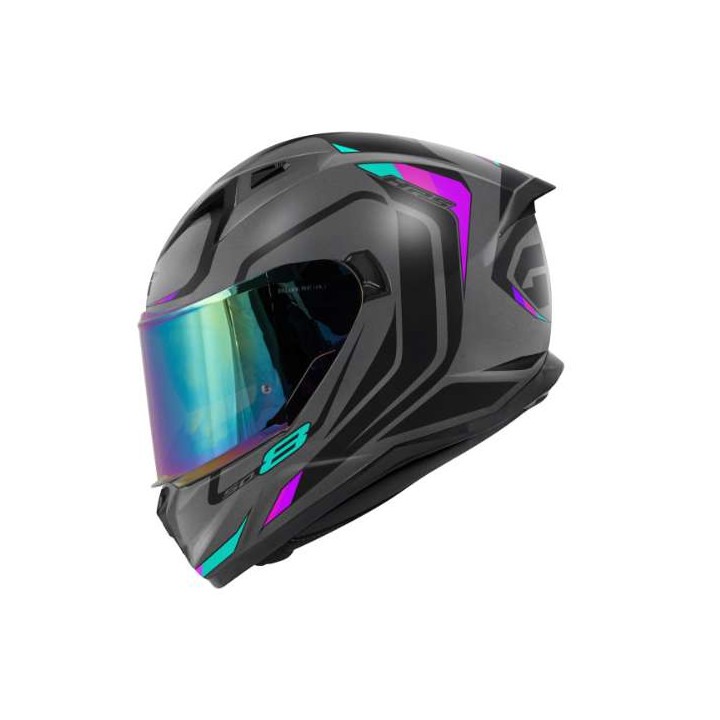 Casque moto Givi 50.8 MACH1 GRIS/ROSE