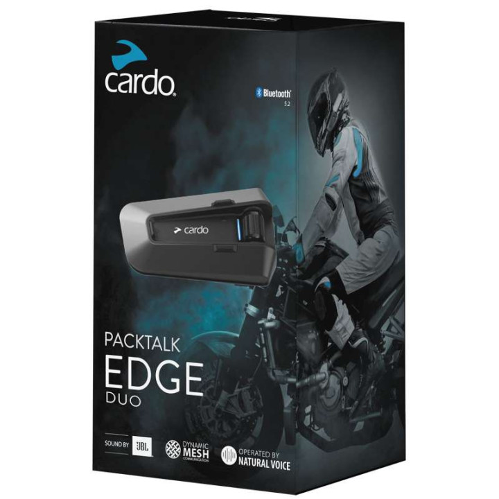 Intercom Cardo SCALA RIDER PACKTALK EDGE DUO JBL (kit pour 2 casques)