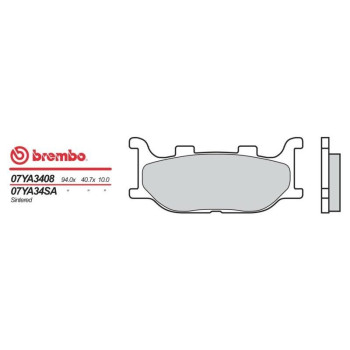 Plaquettes de frein métal fritté Brembo 07YA34SA