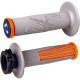 Poignées moto cross ODI EMIG PRO V2 LOCK-ON Gris/Orange