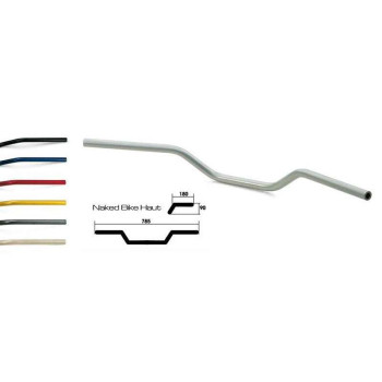 Guidon moto LSL NAKED BIKE 22 mm
