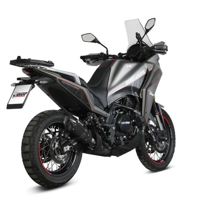 Mivv SUONO Inox muffler, black (MM.001.L9) Moto Morini X-Cape