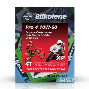Huile moteur Silkolene PRO 4 10W60 XP 4 litres Huile moteur Silkolene PRO 4 10W60 XP 4 litres
