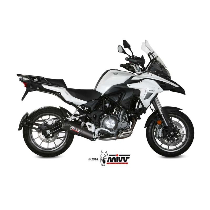 Silencieux homologué Mivv OVAL Carbone (E.003.L3C) Benelli TRK 502