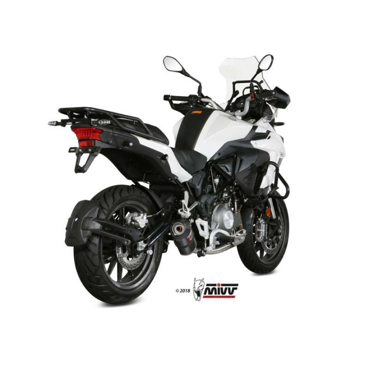 Silencieux homologué Mivv OVAL Carbone (E.003.L3C) Benelli TRK 502