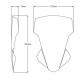 Puig TOURING bubble +15cm (20434) MT-07 TRACER 20-