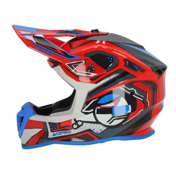 Casque moto cross Acerbis LINEAR 22.06 ROUGE/BLEU