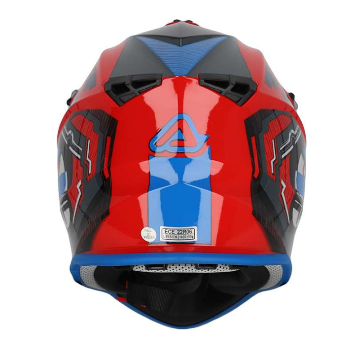 Casque moto cross Acerbis LINEAR 22.06 ROUGE/BLEU
