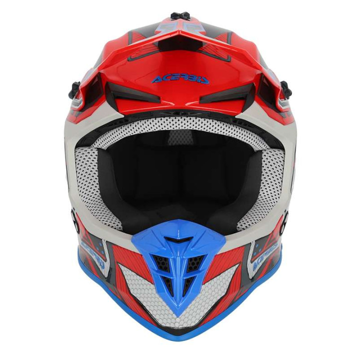 Casque moto cross Acerbis LINEAR 22.06 ROUGE/BLEU