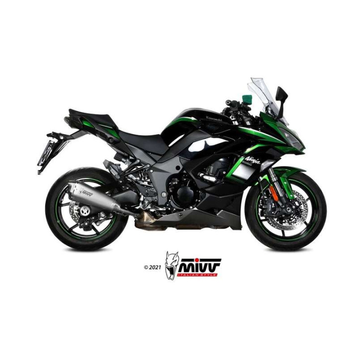 Silencieux homologué Mivv DELTA RACE Inox (K.054.LDRX) Kawasaki Ninja 1000 SX/Tourer