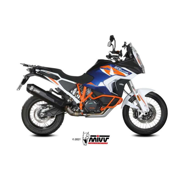 Silencieux homologué Mivv SPEED EDGE Inox noir (KT.027.LRB) KTM Super Adventure R/S/T Silencieux homologué Mivv SPEED EDGE Inox noir (KT.027.LRB) KTM Super Adventure R/S/T
