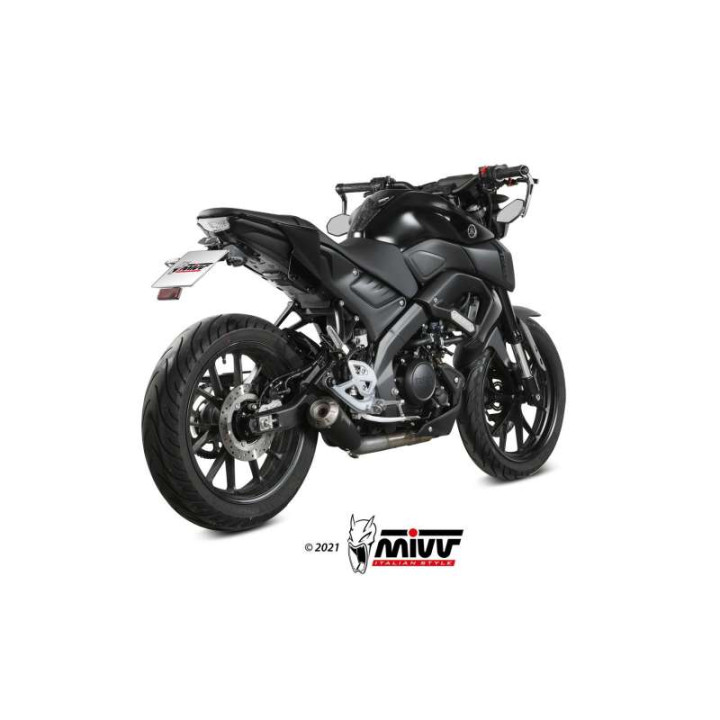 Complete line Mivv X-M1 Inox black (Y.067.LC4B) Yamaha YZF-R125/MT-125