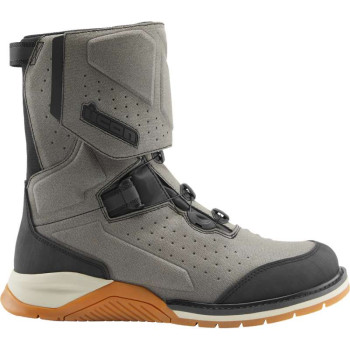 Bottes moto Icon ALCAN WP Gris