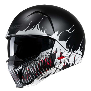 Casque moto HJC I20 SCRAW NOIR/BLANC
