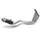 Ligne complète homologuée Mivv GP Inox noir (H.055.LXB) Honda CB650F 