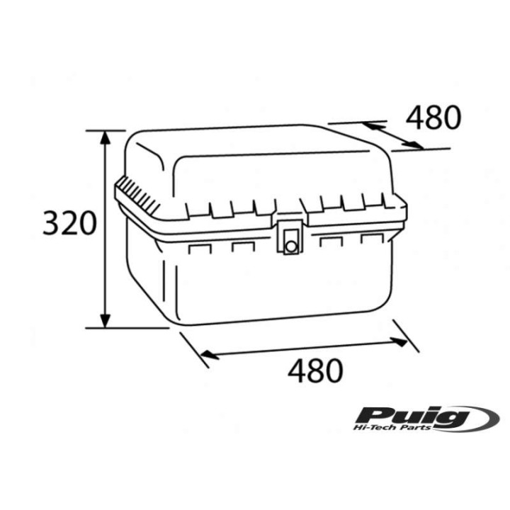 Top Case Puig BIG BOX 85 Litres