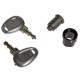 Set serrure Givi Standard Argent Z661A pour top case ou valise