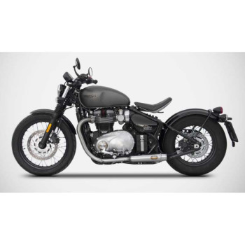 Zard INOX approved mufflers (x2) Triumph BOOBER 17-