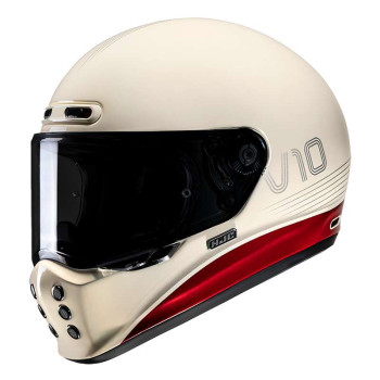 Motorcycle helmet HJC V10 TAMI BEIGE/ROUGE