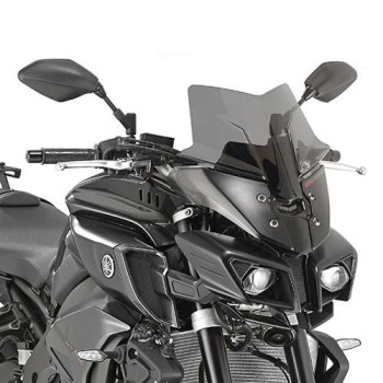Bulle sport noire Givi (D2129B) Yamaha MT-10
