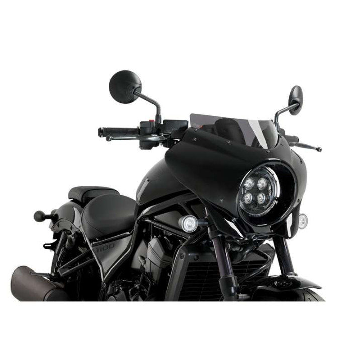 Semi-carénage Puig MIRAGE SPORT Noir Brillant (21460) HONDA CMX 1100 REBEL
