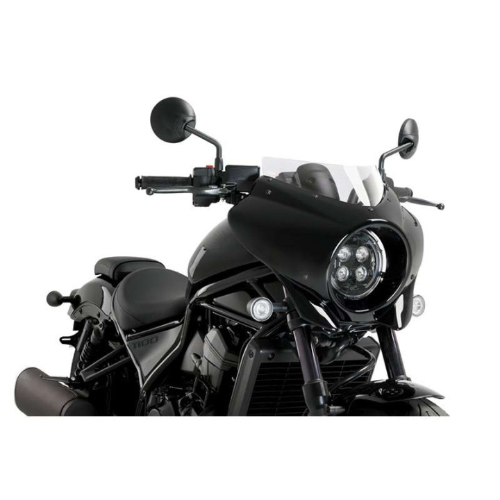 Semi-carénage Puig MIRAGE SPORT Noir Brillant (21460) HONDA CMX 1100 REBEL