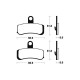 Brake plates metal fried Tecnium MF353
