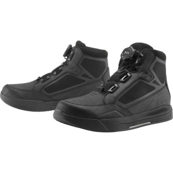Icon PATROL 3 Motorcycle Shoes Black