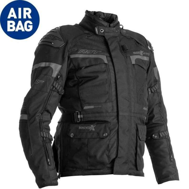 RST ADVENTURE X AIRBAG BLACK motorcycle jacket