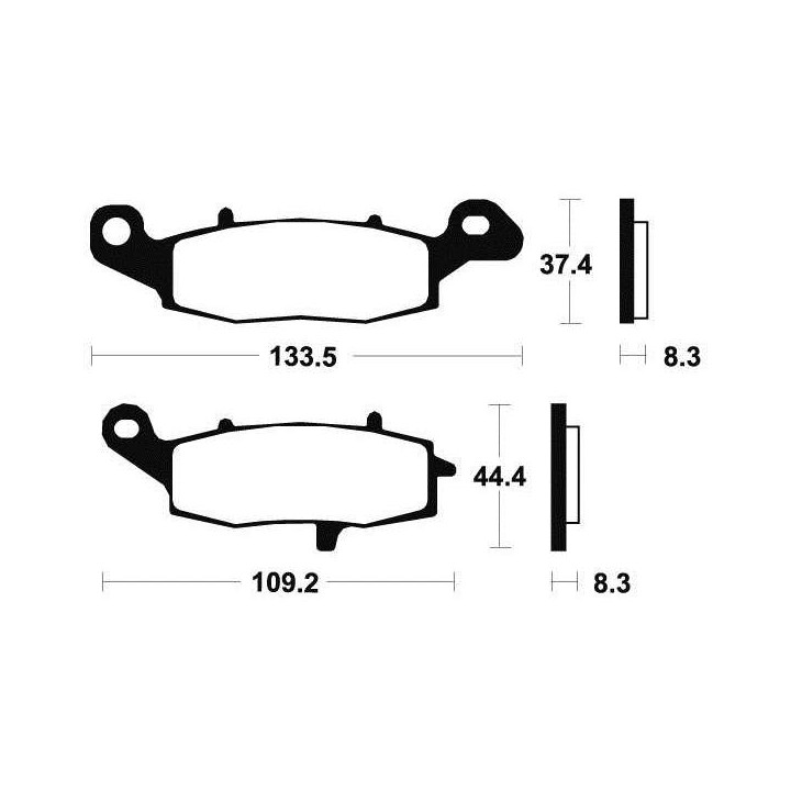 Plaquettes de frein organique BENDIX MA205
