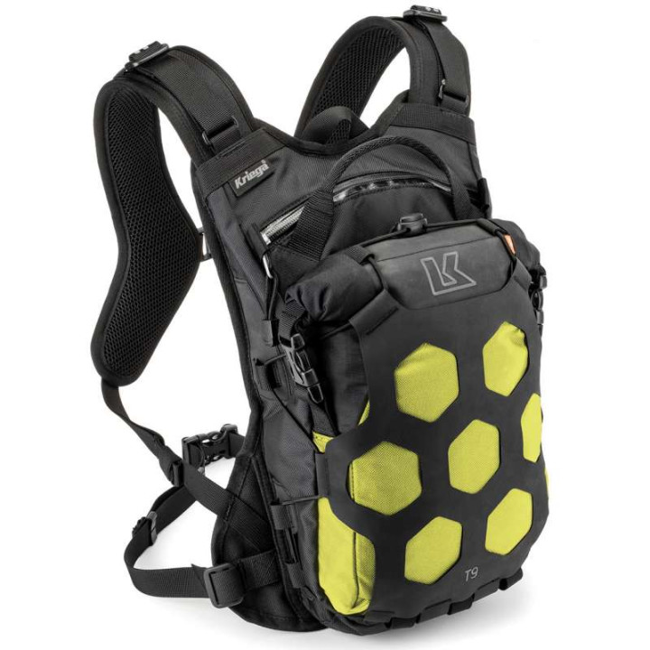 Kriega TRAIL 9 Lime motorcycle backpack