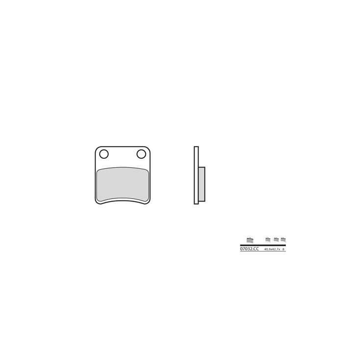 Ceramic Brake Pads BREMBO 07032CC