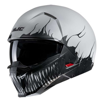 Casque moto HJC I20 SCRAW BLANC/NOIR