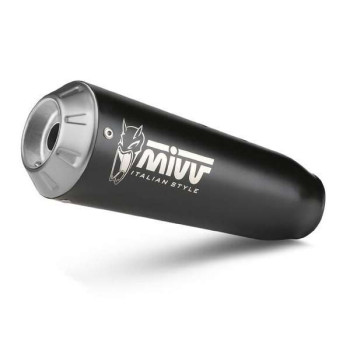 Silencieux Homologué Mivv X-M1 Inox noir (E.008.LC4B) Benelli Leoncino 800