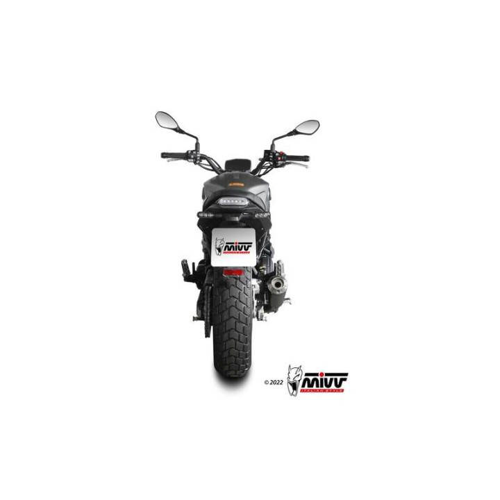 Silencieux Homologué Mivv X-M1 Inox noir (E.008.LC4B) Benelli Leoncino 800