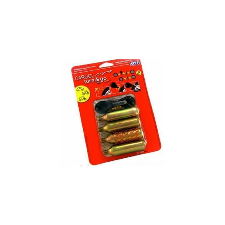 Kit dépannage pneu tubeless Gryyp Cargol Turn & Go Tout véhicule