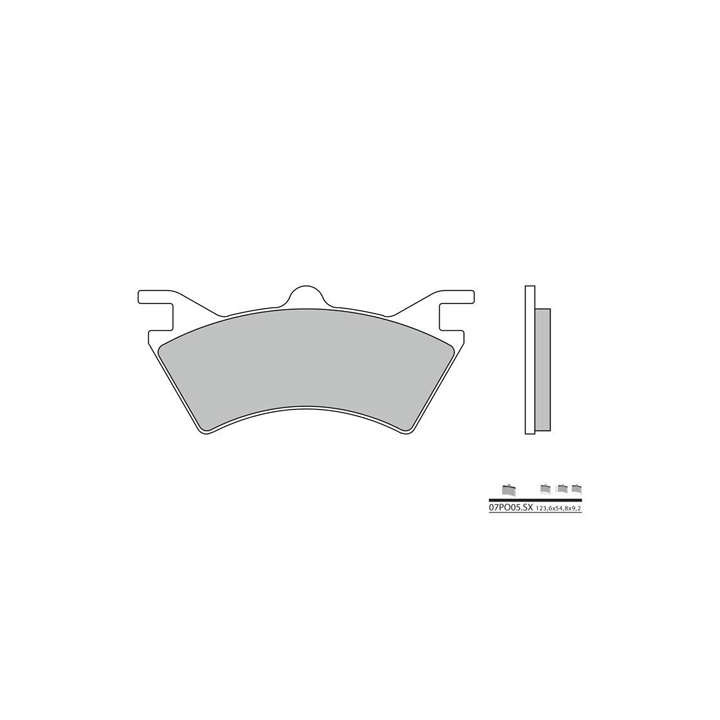 Brake pads sinter racing BREMBO 07PO05SX