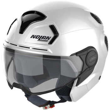 Casque moto jet Nolan N30.4 T CLASSICO Blanc brillant
